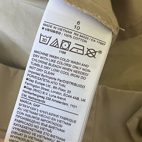 Gap × Doen DÔEN High Rise Khaki Trousers NWT Size 6 - Picture 10 of 10